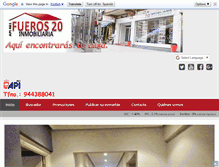 Tablet Screenshot of inmofueros20.com